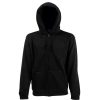 Coats, Jackets & Blazers * | Of The Loom Fruit Of The Loom Mens Hooded Sweatshirt Jacket Black