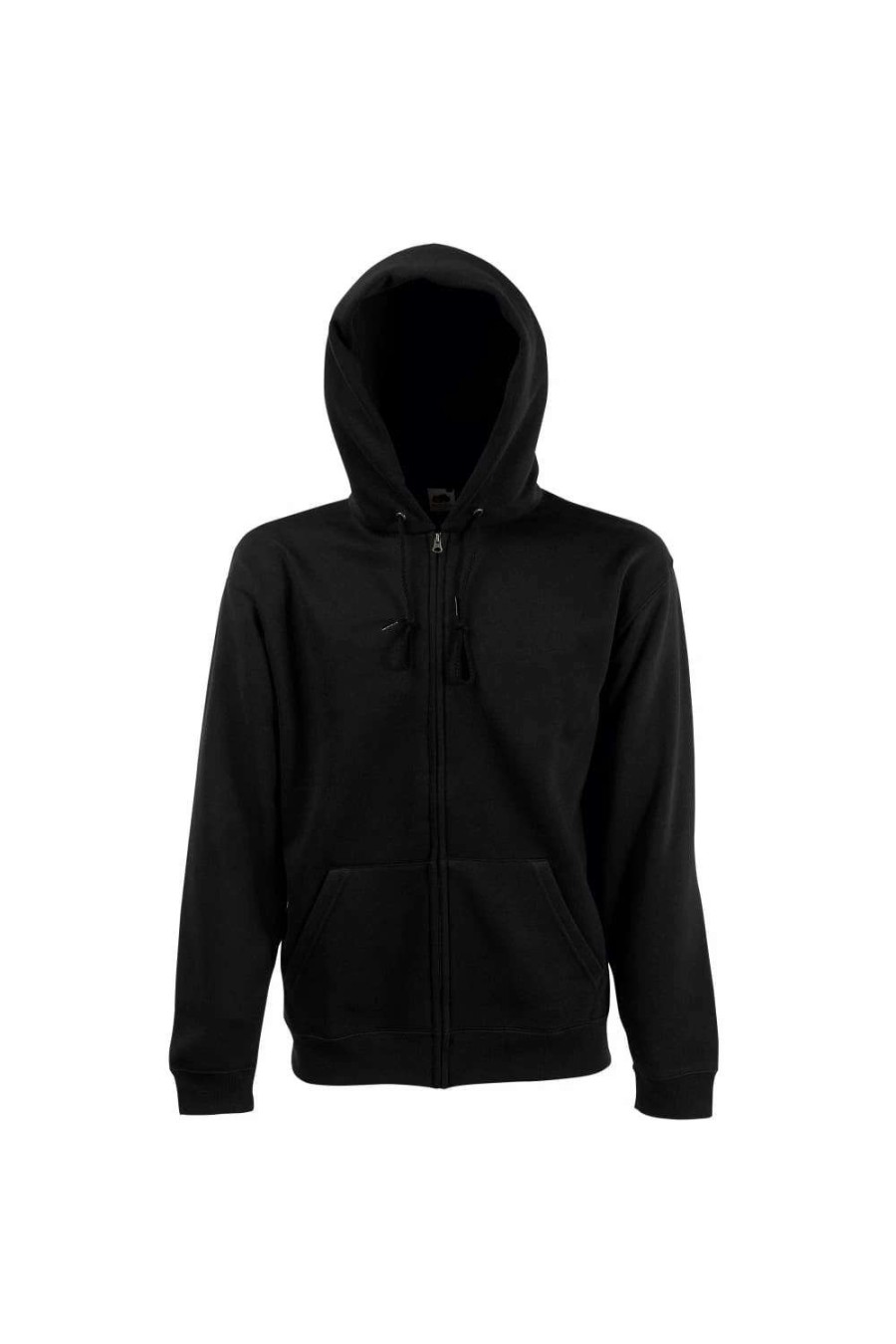 Coats, Jackets & Blazers * | Of The Loom Fruit Of The Loom Mens Hooded Sweatshirt Jacket Black