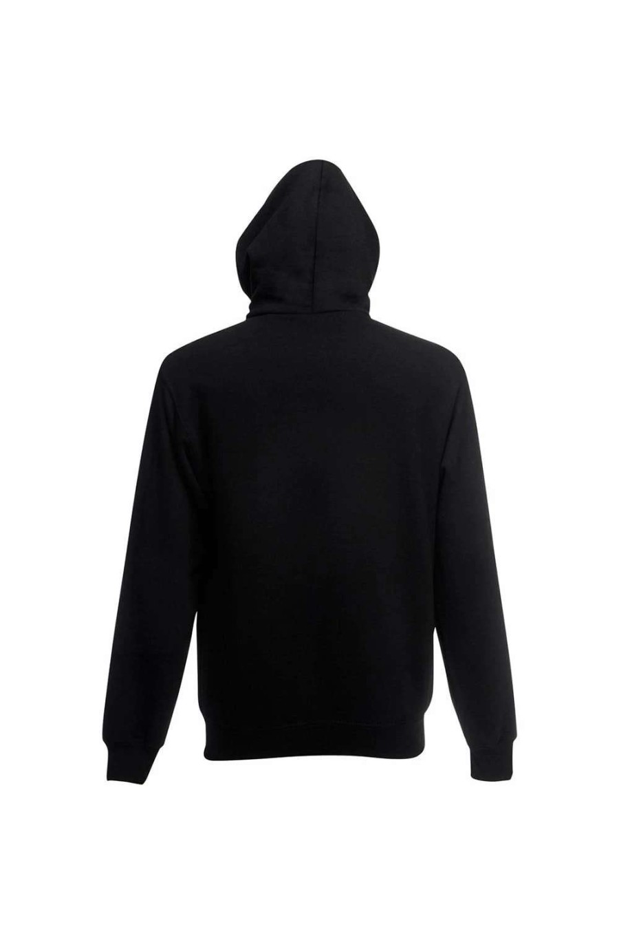 Coats, Jackets & Blazers * | Of The Loom Fruit Of The Loom Mens Hooded Sweatshirt Jacket Black