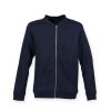 Coats, Jackets & Blazers * | Skinni Fit Fit Mens Full Zip Plain Bomber Jacket ( ) Navy