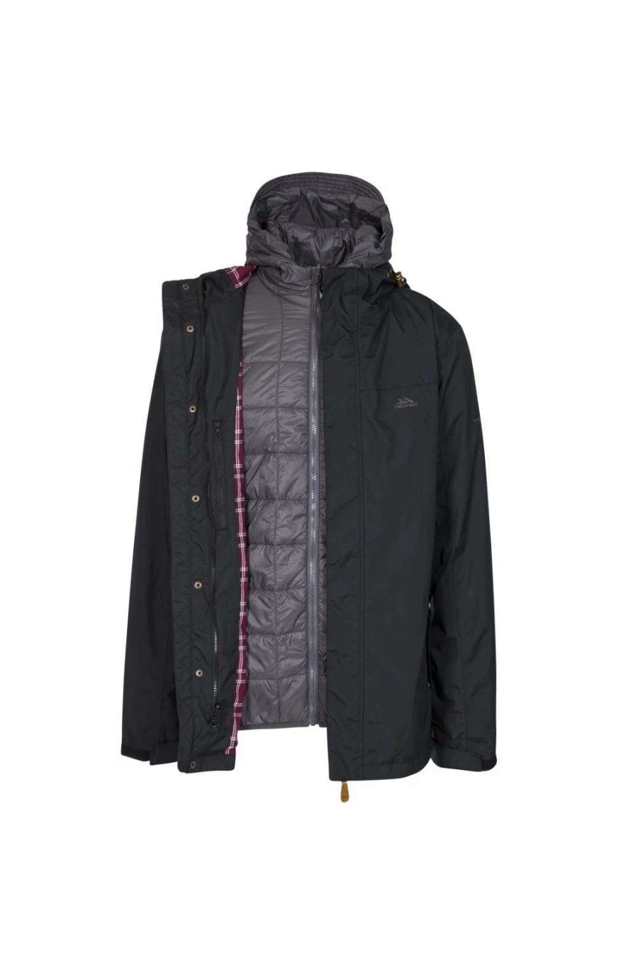 Coats, Jackets & Blazers * | Trespass Mens Enthusiasts Waterproof Jacket ( ) Black