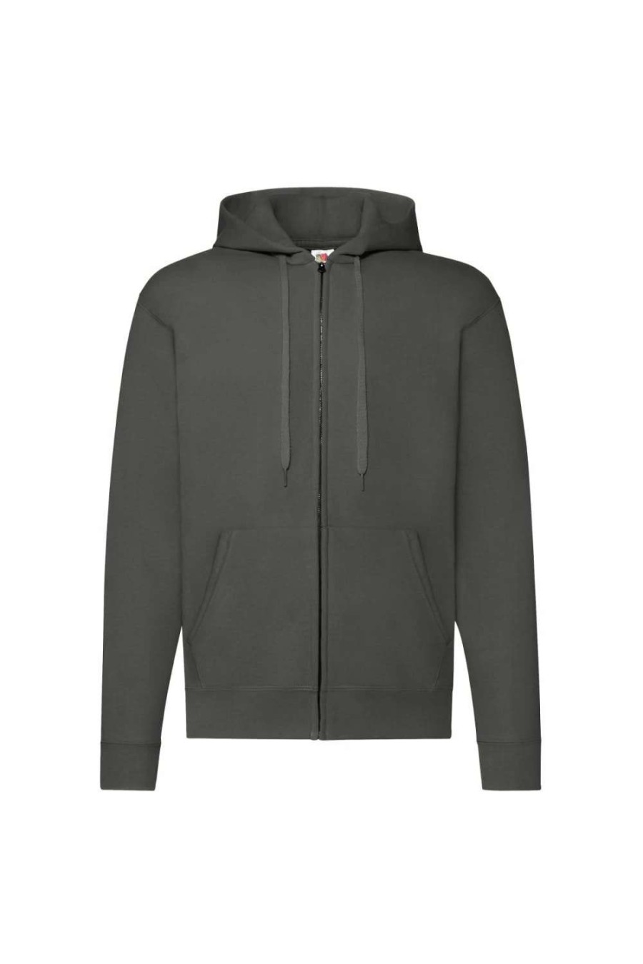 Coats, Jackets & Blazers * | Of The Loom Fruit Of The Loom Mens Hooded Sweatshirt Jacket ( ) Light Graphite