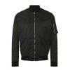 Coats, Jackets & Blazers * | Sols Unisex Rebel Fashion Bomber Jacket ( ) Black