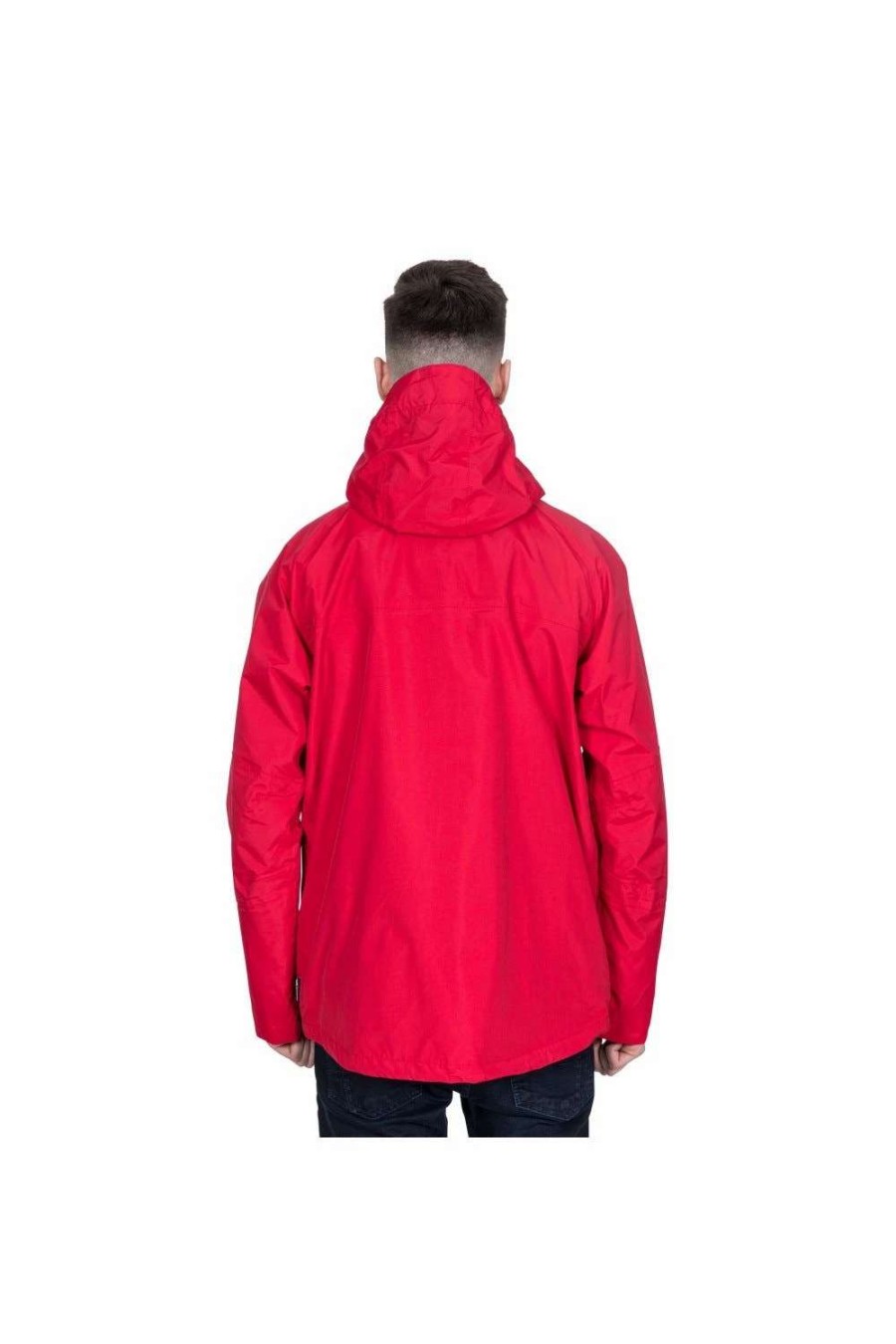 Coats, Jackets & Blazers * | Trespass Mens Corvo Hooded Full Zip Waterproof Jacket/Coat Red