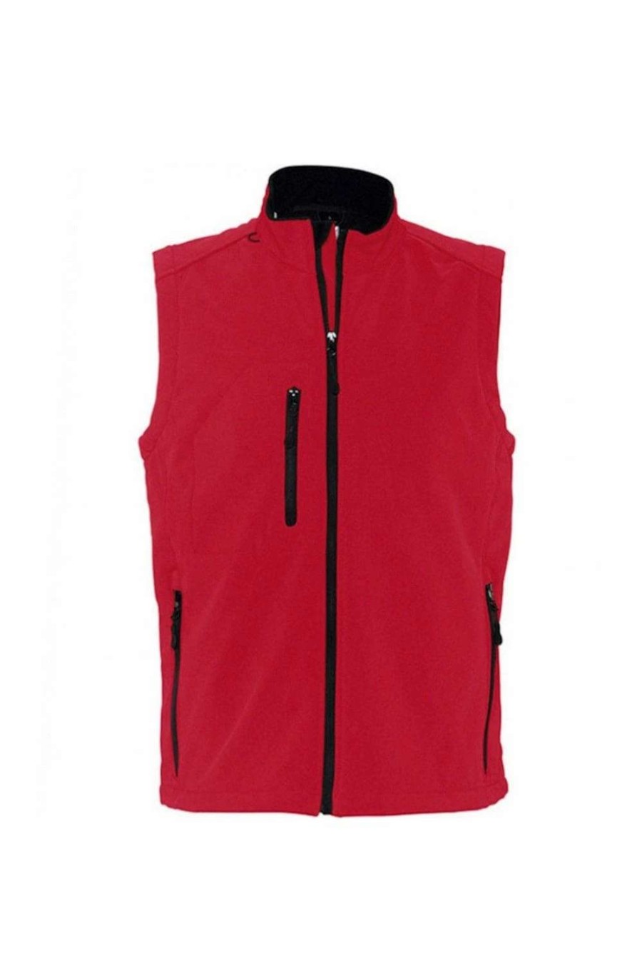 Coats, Jackets & Blazers * | Sols Mens Rallye Soft Shell Bodywarmer Jacket ( ) Red