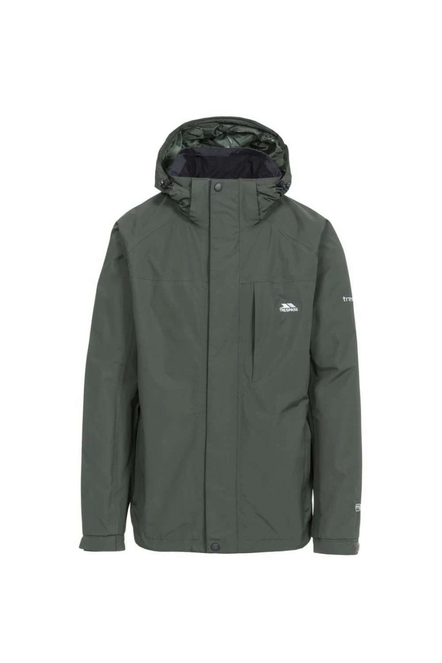 Coats, Jackets & Blazers * | Trespass Mens Edwards Ii Waterproof Jacket ( ) Olive