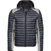 Coats, Jackets & Blazers * | Tee Jays Mens Crossover Hooded Padded Outdoor Jacket ( ) Space Gray/Gray Melange