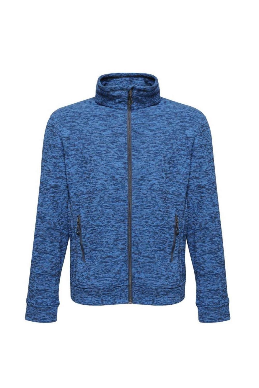 Coats, Jackets & Blazers * | Regatta Mens Thornly Full Zip Fleece Jacket Navy Marl