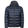 Coats, Jackets & Blazers * | Tee Jays Unisex Adult Lite Hooded Padded Jacket ( ) Navy Blue