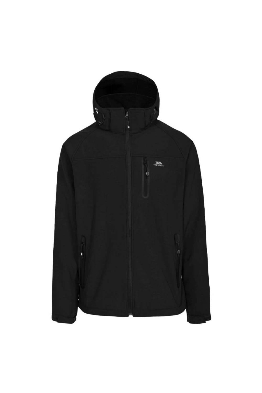 Coats, Jackets & Blazers * | Trespass Mens Accelerator Ii Waterproof Softshell Jacket Black