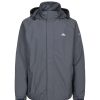 Coats, Jackets & Blazers * | Trespass Mens Nabro Ii Waterproof Jacket ( ) Flint