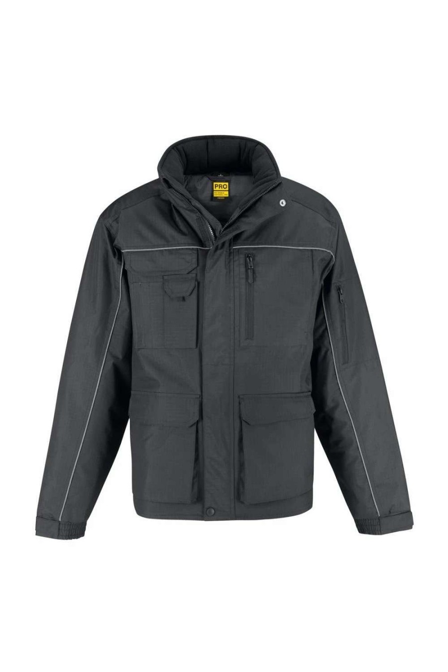 Coats, Jackets & Blazers * | B&C B&C Mens Shelter Pro Waterproof Jacket ( ) Dark Gray