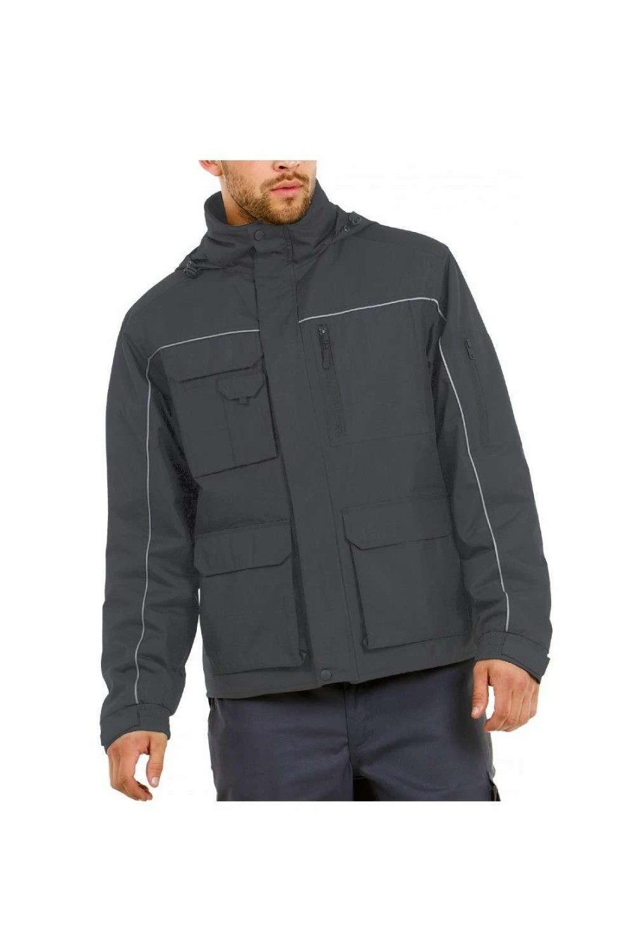 Coats, Jackets & Blazers * | B&C B&C Mens Shelter Pro Waterproof Jacket ( ) Dark Gray