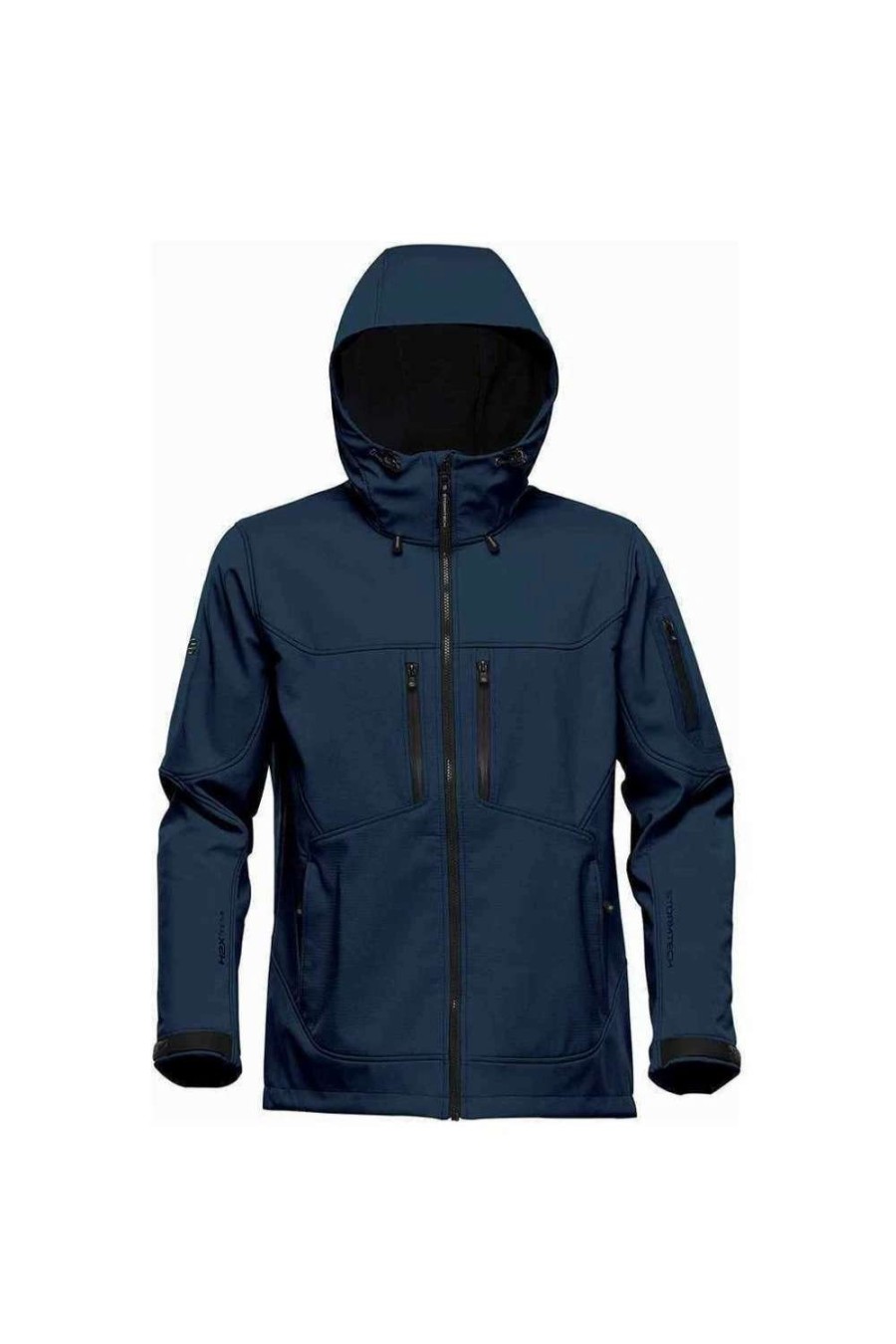 Coats, Jackets & Blazers * | Stormtech Mens Epsilon 2 Hooded Soft Shell Jacket ( ) Navy/Graphite Grey