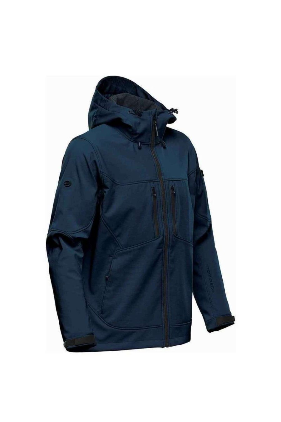 Coats, Jackets & Blazers * | Stormtech Mens Epsilon 2 Hooded Soft Shell Jacket ( ) Navy/Graphite Grey