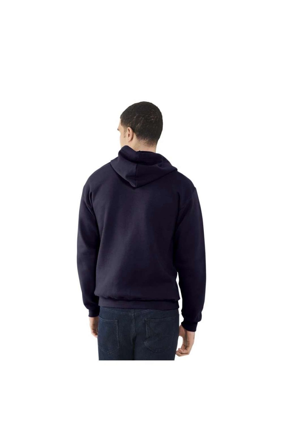 Coats, Jackets & Blazers * | Of The Loom Fruit Of The Loom Mens Lightweight Full Zip Jacket / Hoodie ( ) Deep Navy