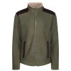 Coats, Jackets & Blazers * | Regatta Mens Faversham Full Zip Fleece Jacket Dark Khaki