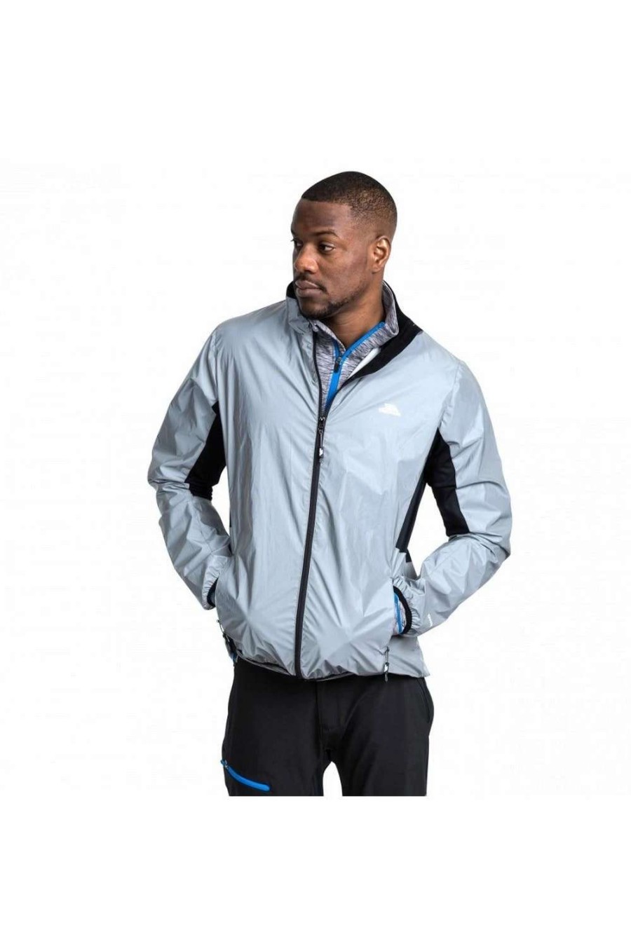 Coats, Jackets & Blazers * | Trespass Mens Zig Reflective Active Jacket ( ) Silver Reflective