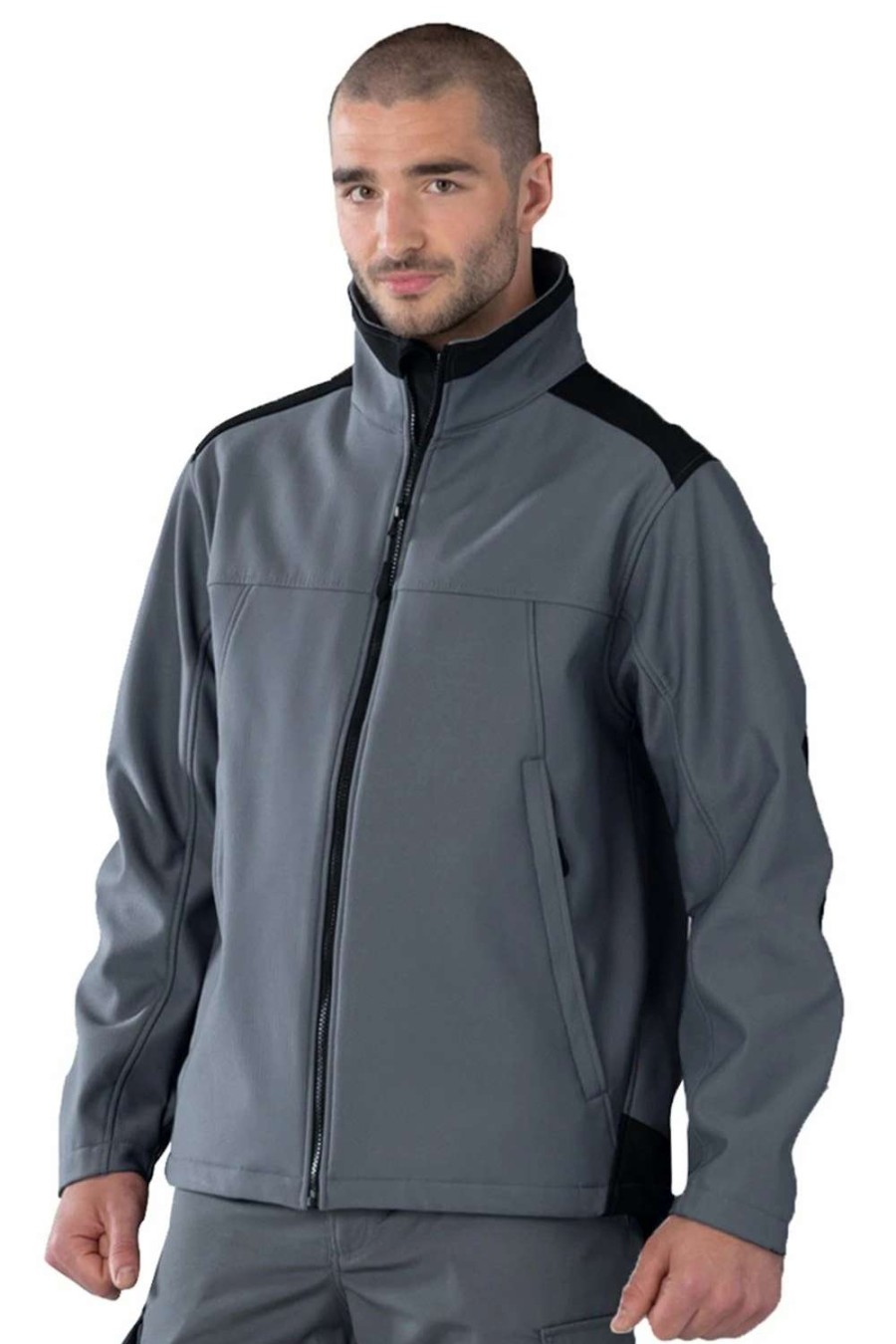 Coats, Jackets & Blazers * | Russell Workwear Mens Softshell Breathable Waterproof Membrane Jacket ( ) Convoy Grey