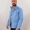 Coats, Jackets & Blazers * | Lords Of Harlech Of Harlech Mission Burlap Jacket Blue