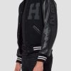 Coats, Jackets & Blazers * | Hudson Jeans Leather Jacket Black