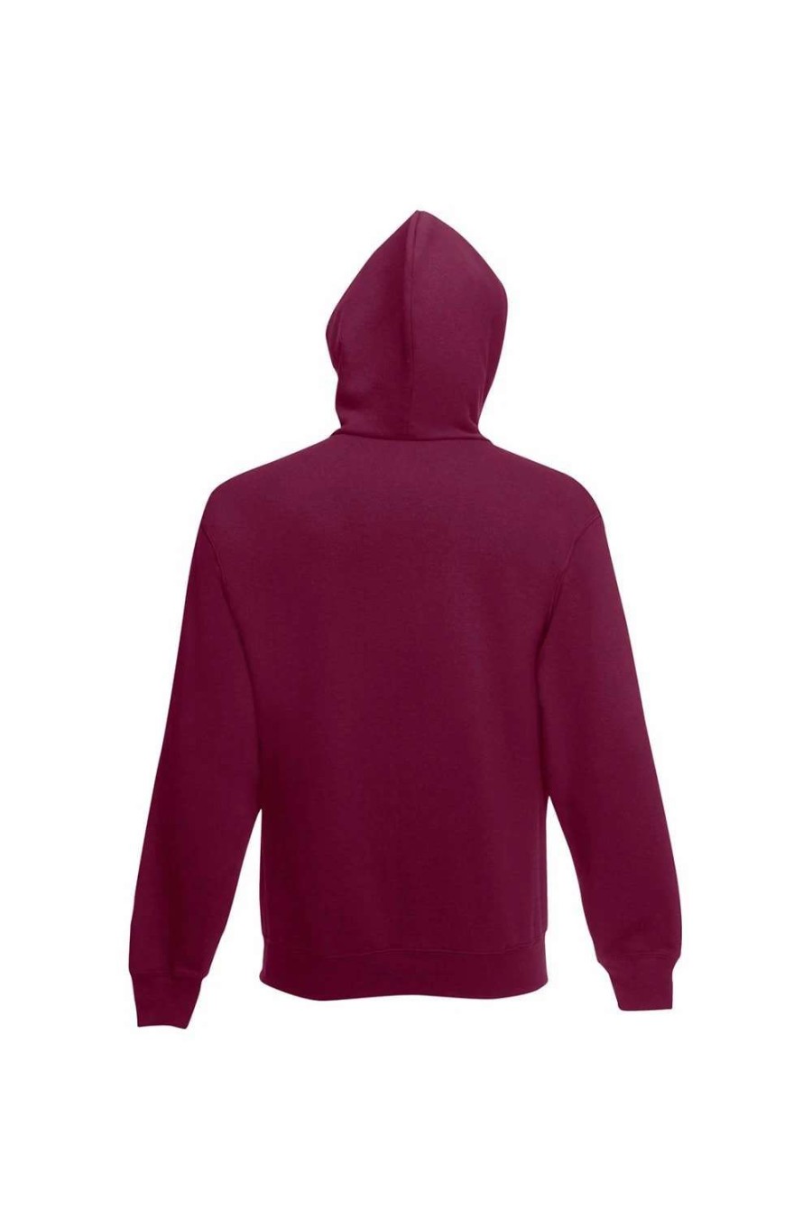 Coats, Jackets & Blazers * | Of The Loom Fruit Of The Loom Mens Hooded Sweatshirt Jacket Burgundy