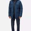 Coats, Jackets & Blazers * | Regatta Mens Aziel Waterproof Parka Dark Denim