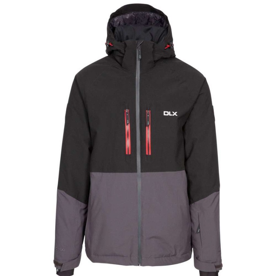 Coats, Jackets & Blazers * | Trespass Mens Nelson Dlx Ski Jacket ( ) Dark Grey