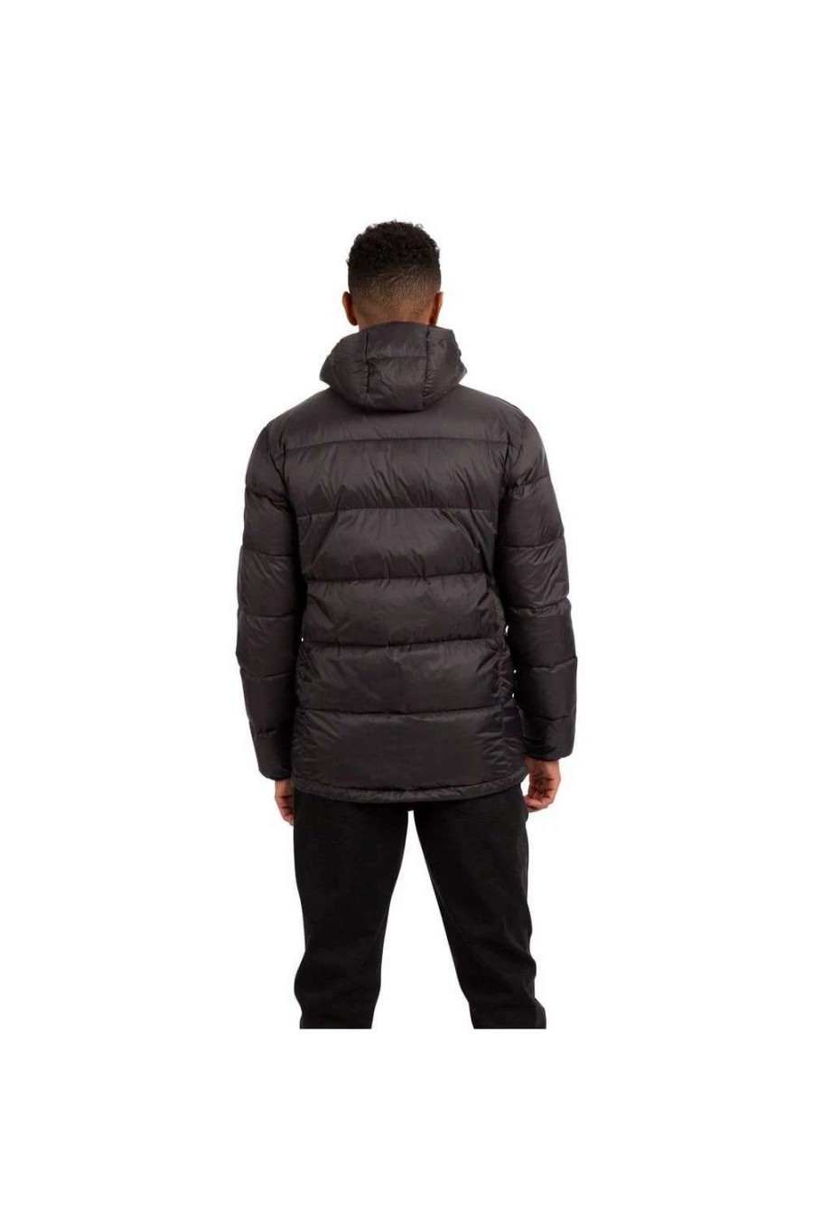 Coats, Jackets & Blazers * | Trespass Mens Millan Packaway Down Jacket Black