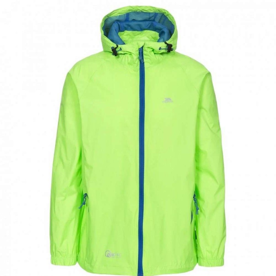 Coats, Jackets & Blazers * | Trespass Adults Unisex Qikpac Packaway Waterproof Jacket ( ) Green Gecko