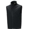 Coats, Jackets & Blazers * | Russell Mens 3 Layer Soft Shell Gilet Jacket ( ) Black