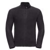 Coats, Jackets & Blazers * | Russell Europe Mens Full Zip Anti-Pill Microfleece Top ( ) Black