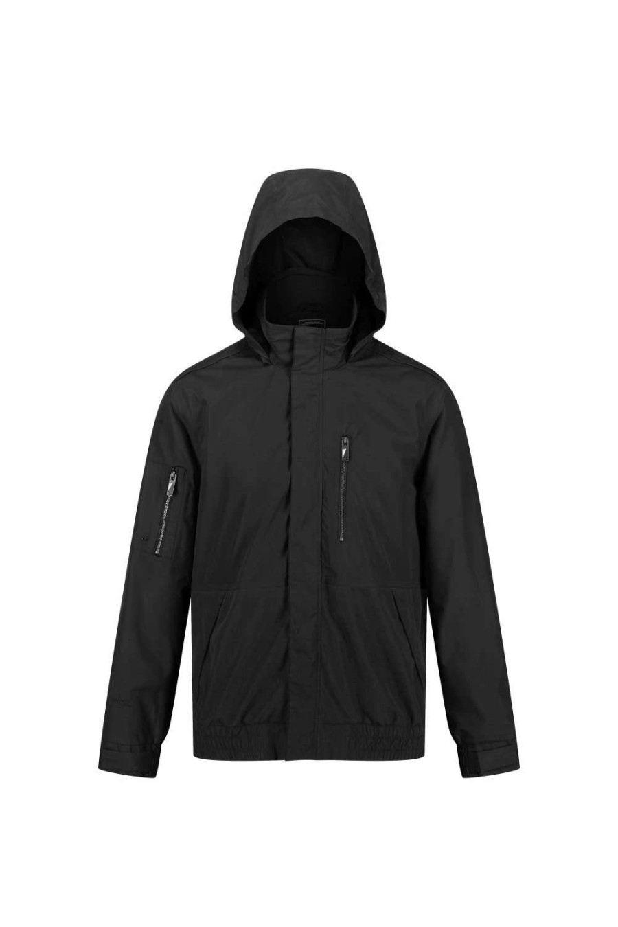 Coats, Jackets & Blazers * | Regatta Mens Feelding Linear Waterproof Bomber Jacket Black