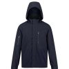 Coats, Jackets & Blazers * | Regatta Mens Feelding Linear Waterproof Bomber Jacket Navy