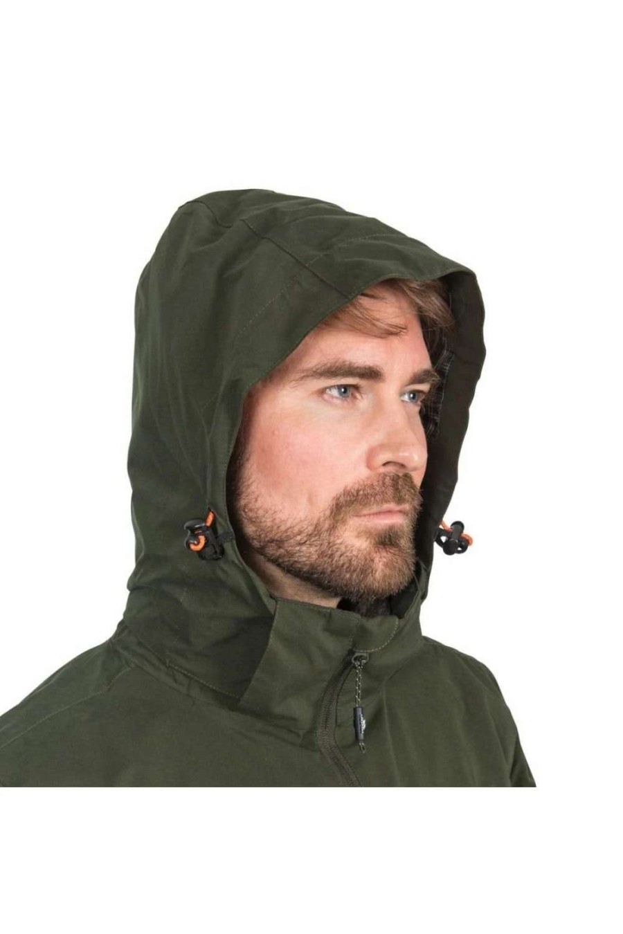 Coats, Jackets & Blazers * | Trespass Mens Weir Waterproof Jacket Olive