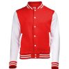 Coats, Jackets & Blazers * | Awdis Unisex Varsity Jacket ( ) Fire Red / White