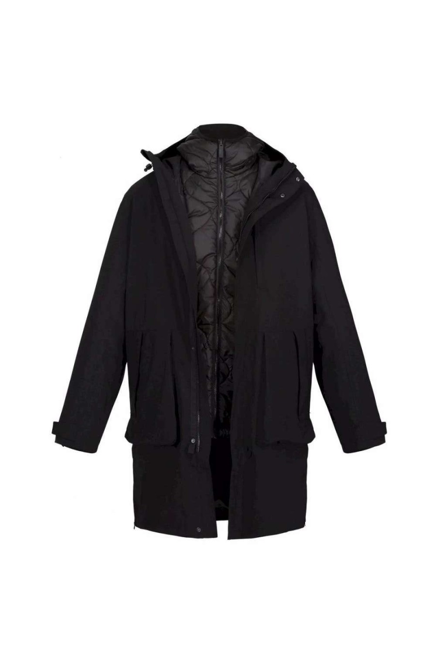 Coats, Jackets & Blazers * | Regatta Mens Alessandro 3 In 1 Parka Jacket Black