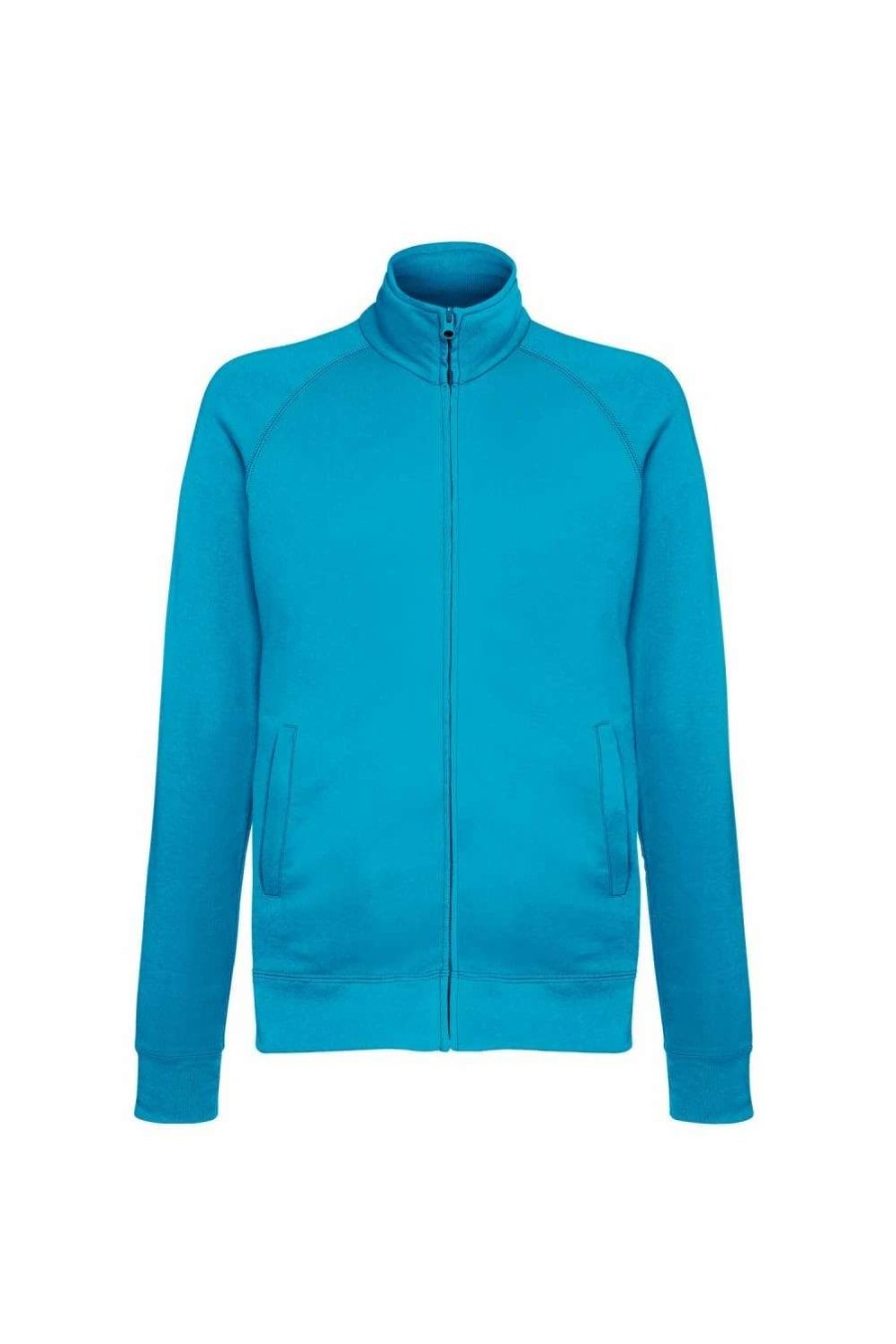 Coats, Jackets & Blazers * | Of The Loom Fruit Of The Loom Mens Lightweight Full Zip Sweatshirt Jacket ( ) Azure Blue