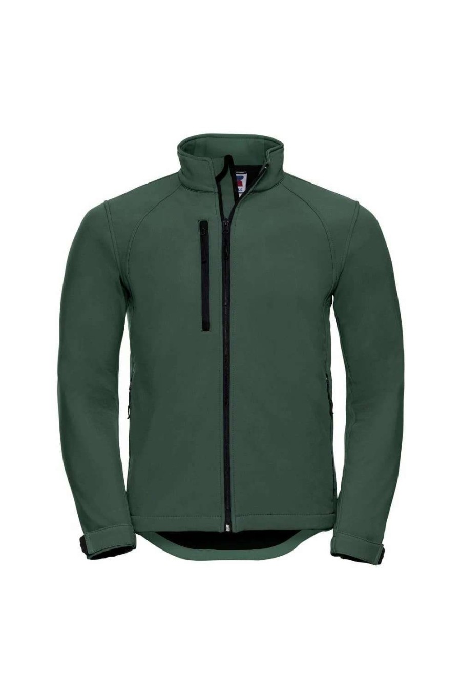 Coats, Jackets & Blazers * | Russell Jerzees Colors Mens Water Resistant & Windproof Softshell Jacket Bottle Green