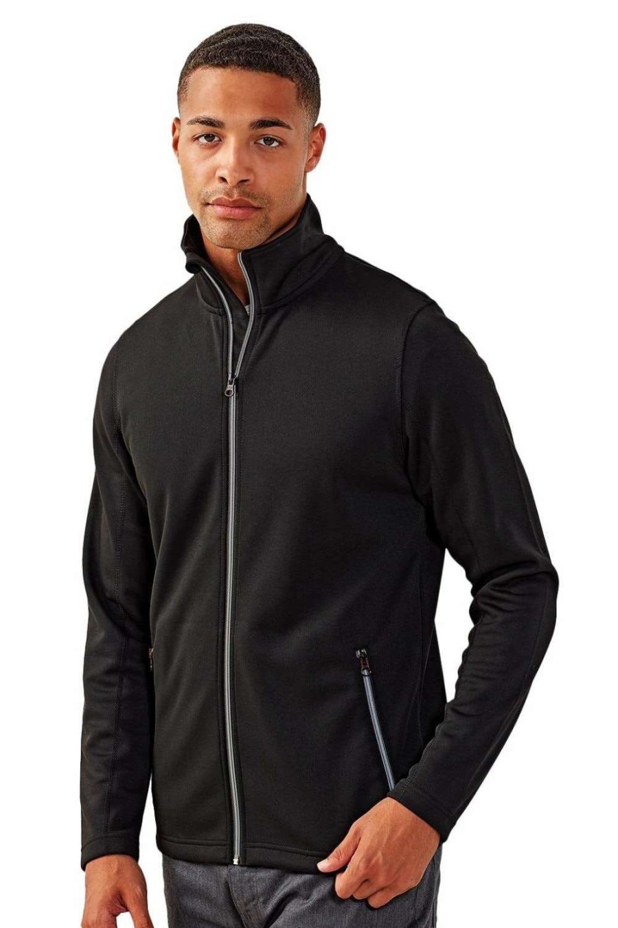 Coats, Jackets & Blazers * | Premier Mens Sustainable Sweat Jacket Black