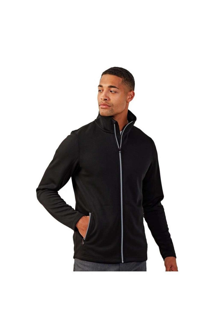 Coats, Jackets & Blazers * | Premier Mens Sustainable Sweat Jacket Black