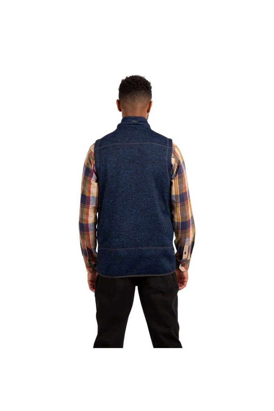 Coats, Jackets & Blazers * | Trespass Mens Woodley Fleece Vest Navy Marl