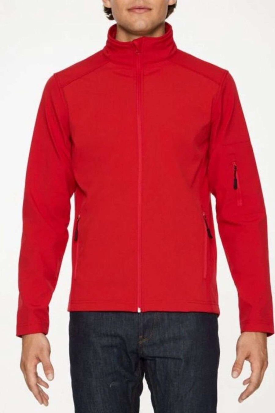 Coats, Jackets & Blazers * | Gildan Mens Hammer Soft Shell Jacket ( ) Red