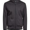 Coats, Jackets & Blazers * | Tee Jays Mens Full Zip Jacket Dark Grey