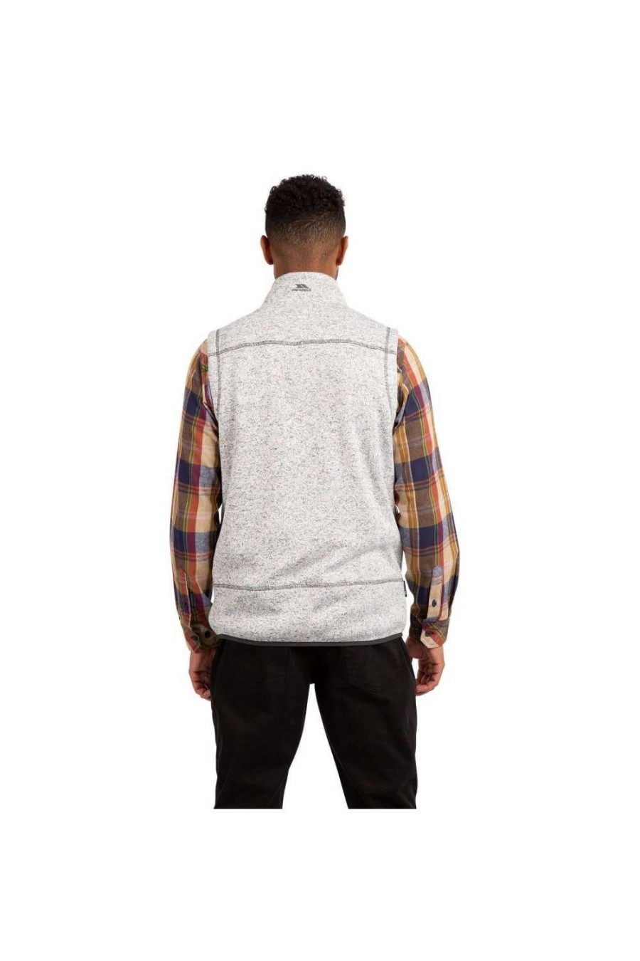 Coats, Jackets & Blazers * | Trespass Mens Woodley Fleece Vest Ghost Marl