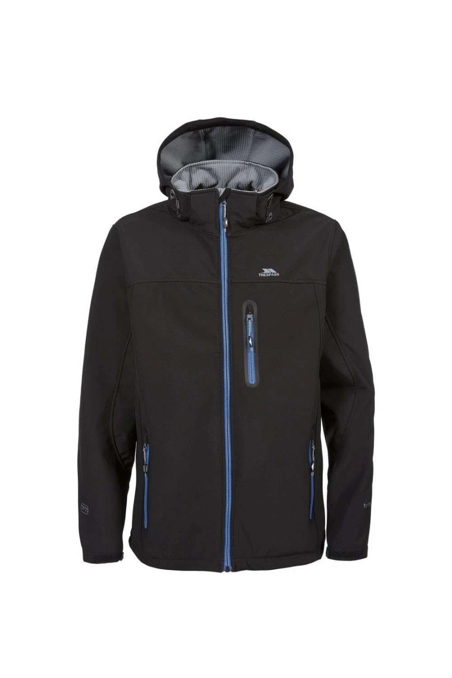 Coats, Jackets & Blazers * | Trespass Mens Hebron Waterproof Softshell Jacket Black