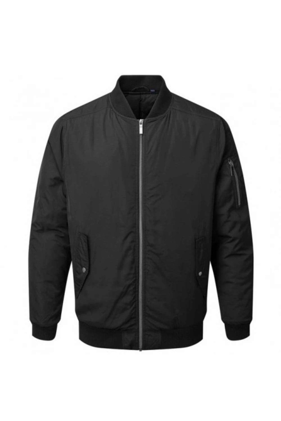 Coats, Jackets & Blazers * | Asquith & Fox Mens Padded Bomber Jacket ( ) Black