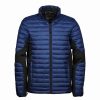 Coats, Jackets & Blazers * | Tee Jays Men'S Padded Full Zip Crossover Jacket Navy/Black