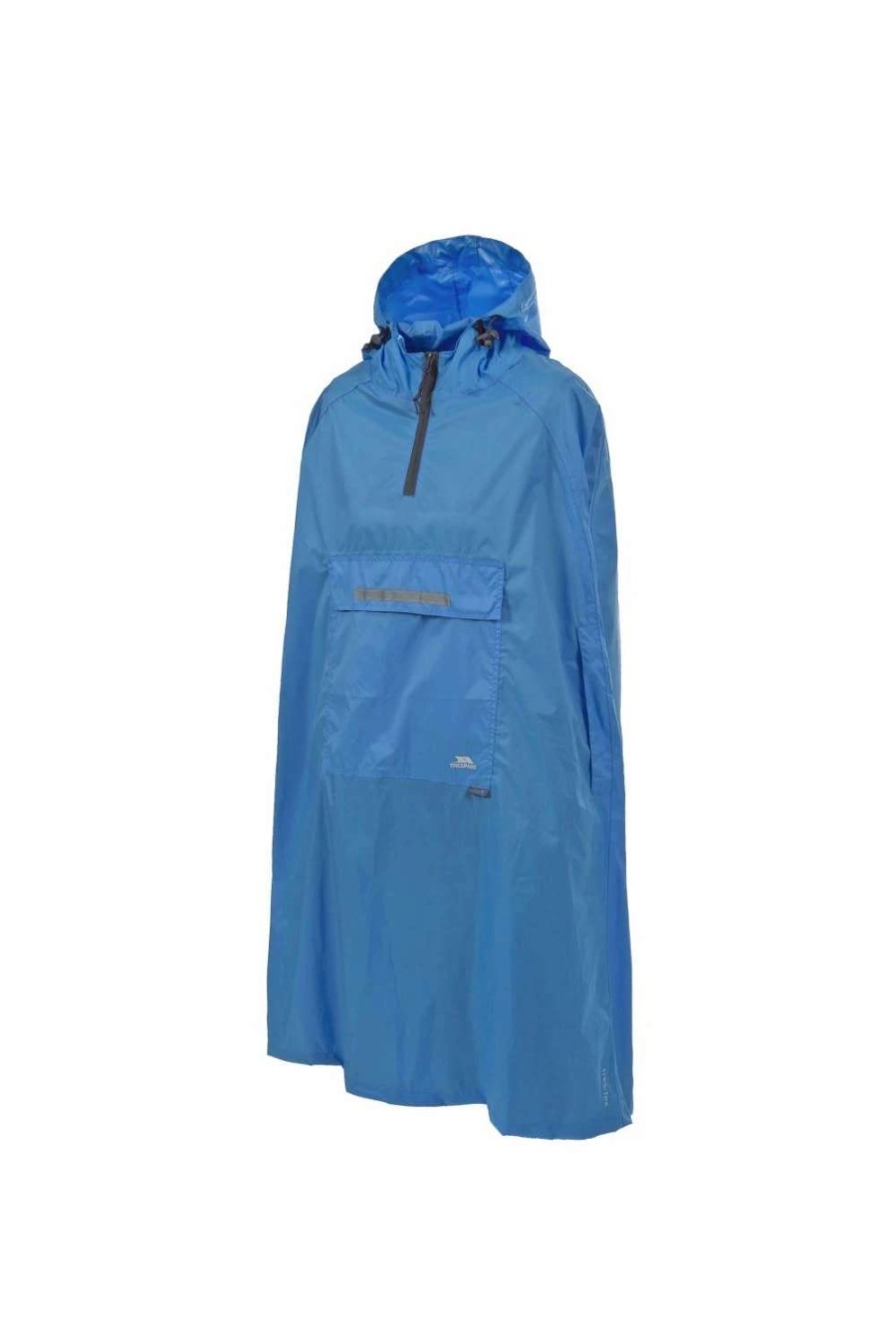 Coats, Jackets & Blazers * | Trespass Qikpac Unisex Hooded Waterproof Packaway Poncho ( ) Cobalt