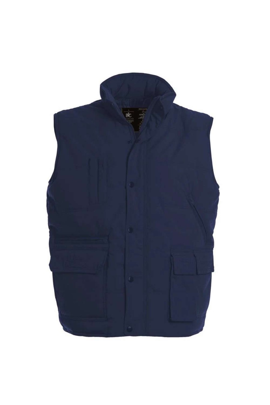 Coats, Jackets & Blazers * | B&C B&C Mens Explorer Full Zip Water Repellent Bodywarmer/Gilet ( ) Navy